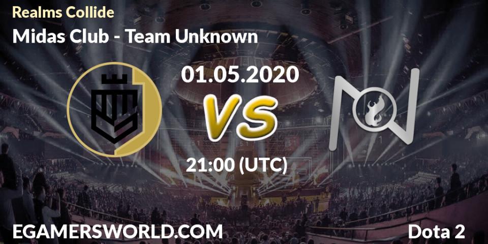 Midas Club - Team Unknown: прогноз. 01.05.2020 at 21:00, Dota 2, Realms Collide