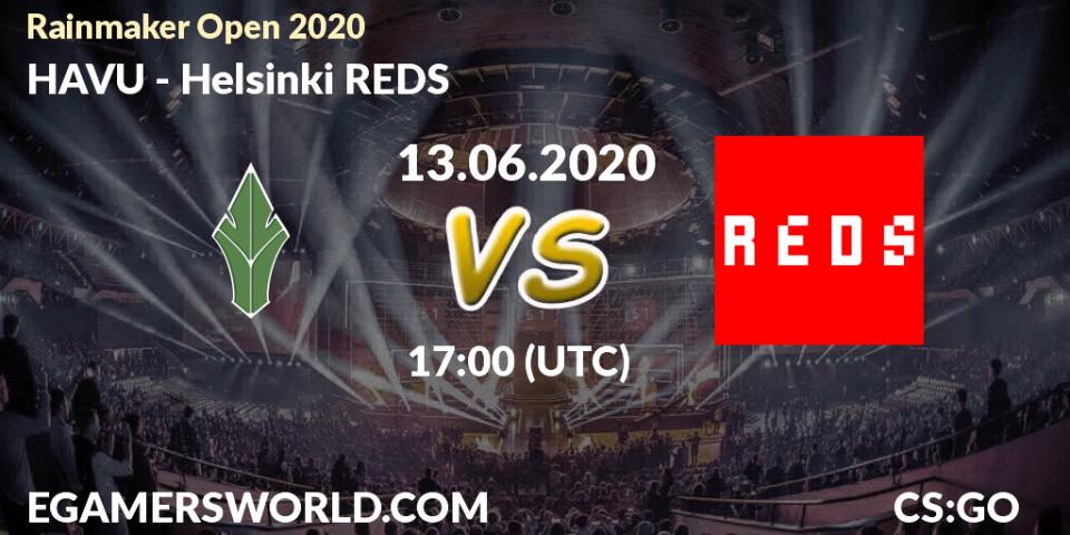 HAVU - Helsinki REDS: прогноз. 13.06.2020 at 17:15, Counter-Strike (CS2), Rainmaker Open 2020