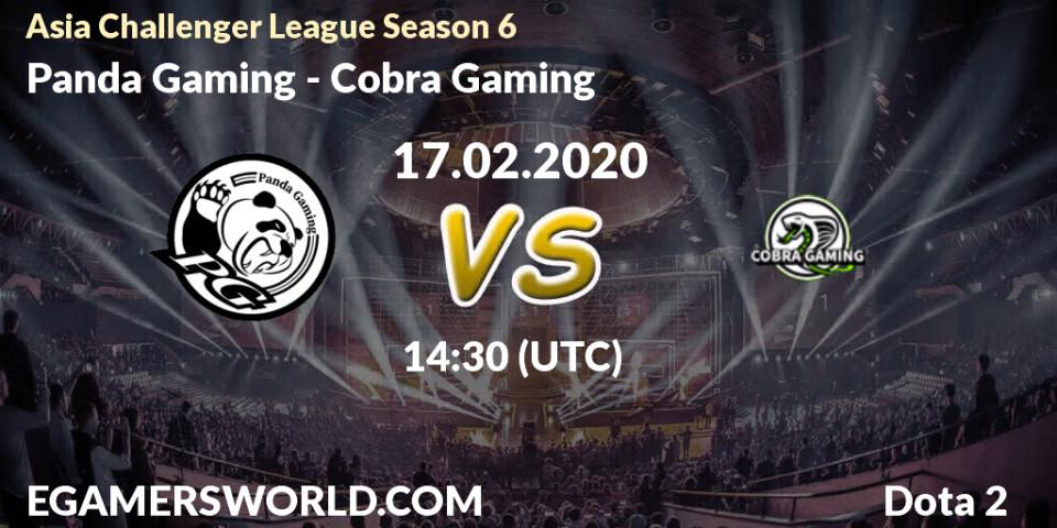Panda Gaming - Cobra Gaming: прогноз. 21.02.20, Dota 2, Asia Challenger League Season 6