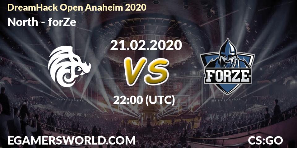 North - forZe: прогноз. 21.02.20, CS2 (CS:GO), DreamHack Open Anaheim 2020