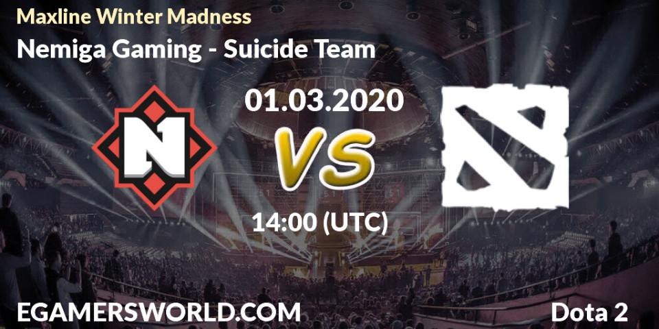 Nemiga Gaming - Suicide Team: прогноз. 01.03.2020 at 14:03, Dota 2, Maxline Winter Madness