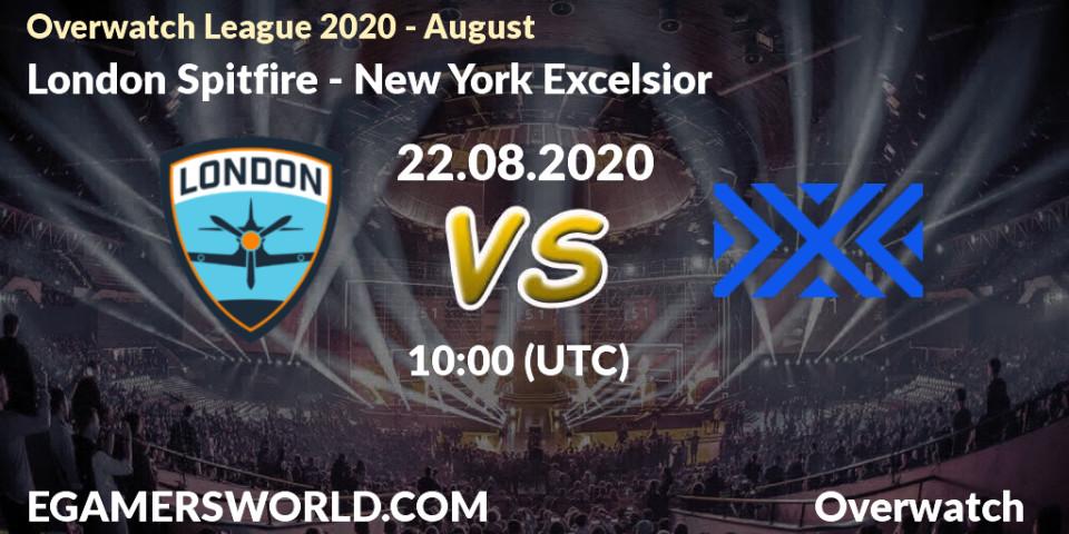 London Spitfire - New York Excelsior: прогноз. 22.08.20, Overwatch, Overwatch League 2020 - August