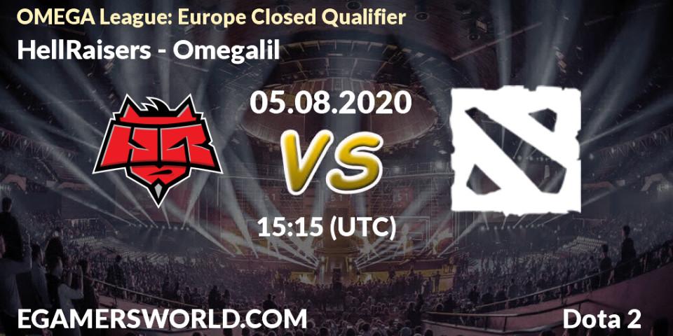 HellRaisers - Omegalil: прогноз. 05.08.2020 at 15:10, Dota 2, OMEGA League: Europe Closed Qualifier