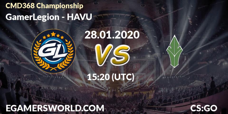 GamerLegion - HAVU: прогноз. 28.01.20, CS2 (CS:GO), CMD368 Championship