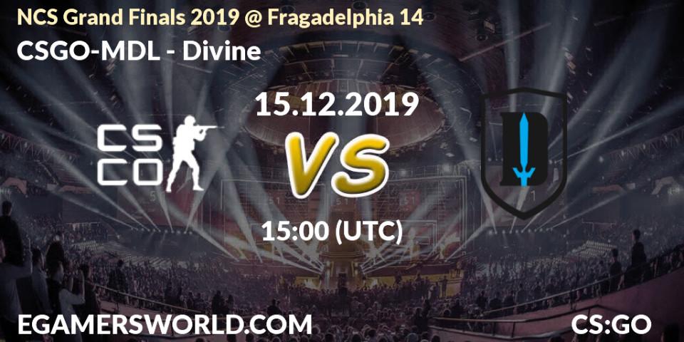 CSGO-MDL - Divine: прогноз. 15.12.19, CS2 (CS:GO), NCS Grand Finals 2019 @ Fragadelphia 14