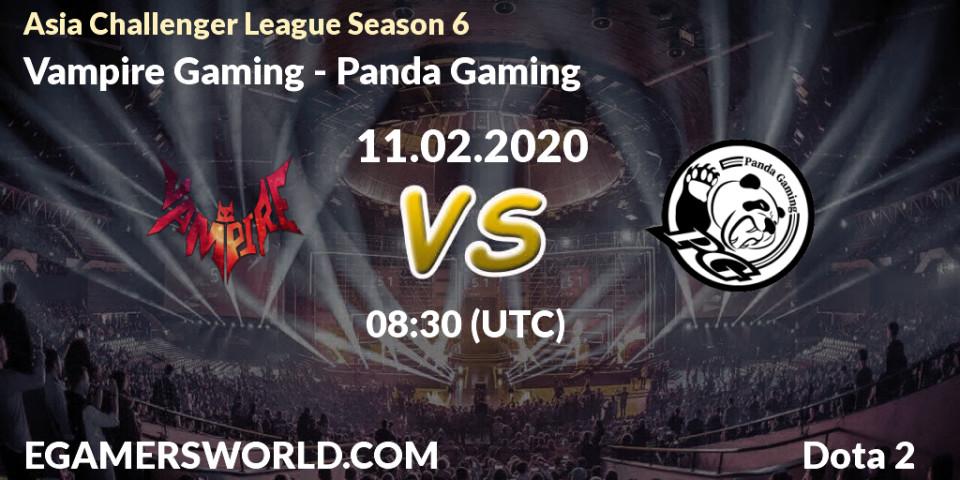 Vampire Gaming - Panda Gaming: прогноз. 19.02.20, Dota 2, Asia Challenger League Season 6