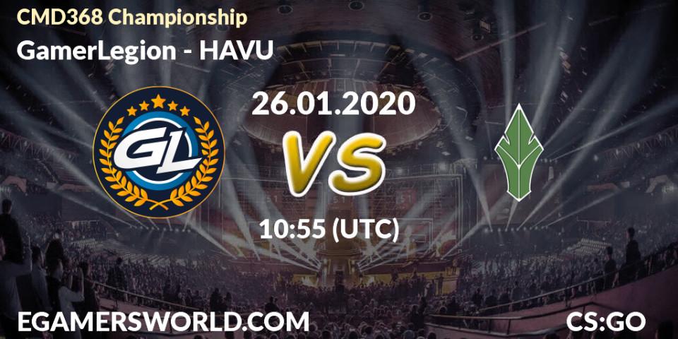 GamerLegion - HAVU: прогноз. 26.01.20, CS2 (CS:GO), CMD368 Championship