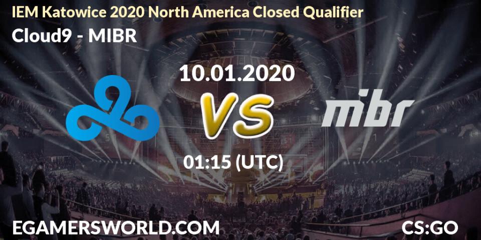 Cloud9 - MIBR: прогноз. 10.01.20, CS2 (CS:GO), IEM Katowice 2020 North America Closed Qualifier