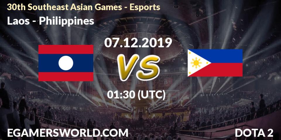 Laos - Philippines: прогноз. 07.12.2019 at 01:30, Dota 2, 30th Southeast Asian Games - Esports