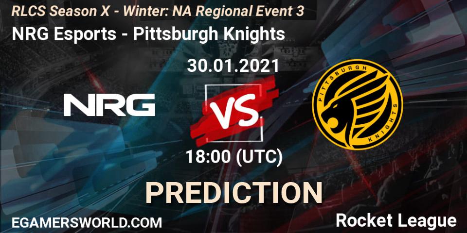 NRG Esports - Pittsburgh Knights: прогноз. 30.01.21, Rocket League, RLCS Season X - Winter: NA Regional Event 3