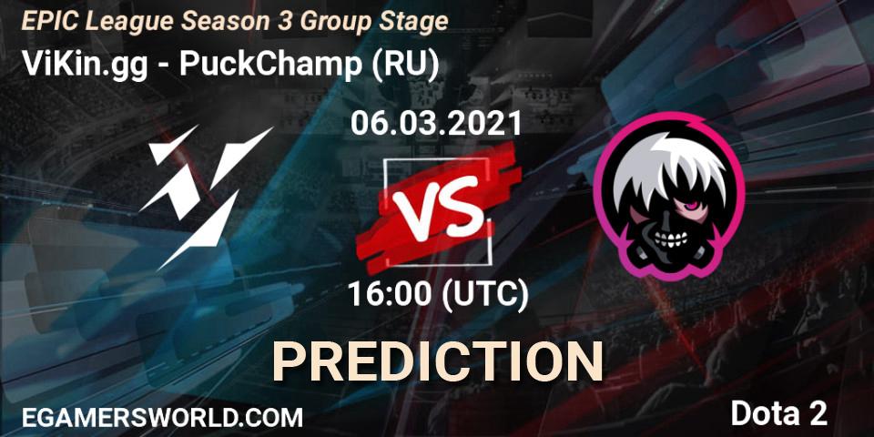 ViKin.gg - PuckChamp (RU): прогноз. 06.03.2021 at 16:19, Dota 2, EPIC League Season 3 Group Stage