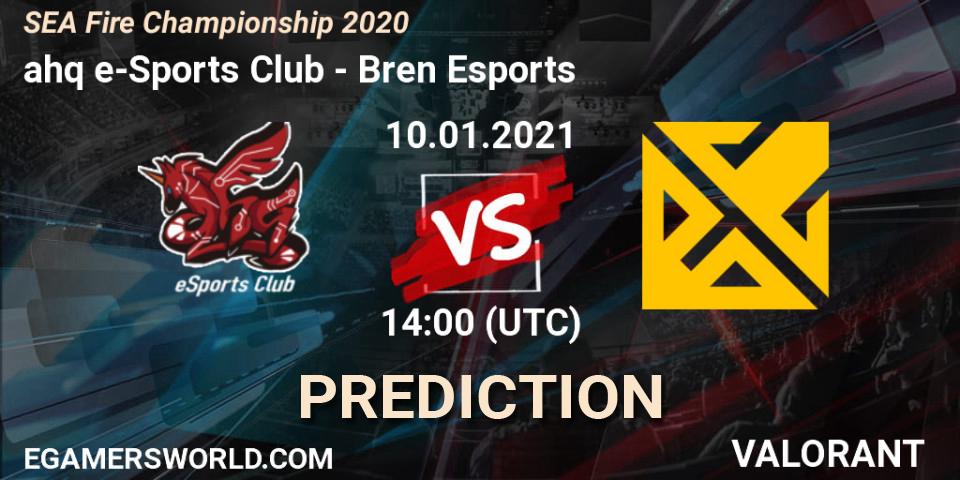 ahq e-Sports Club - Bren Esports: прогноз. 10.01.2021 at 14:00, VALORANT, SEA Fire Championship 2020