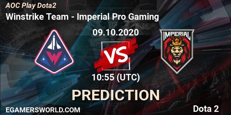 Winstrike Team - Imperial Pro Gaming: прогноз. 09.10.2020 at 11:01, Dota 2, AOC Play Dota2