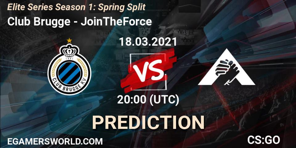 Club Brugge - JoinTheForce: прогноз. 19.03.2021 at 20:00, Counter-Strike (CS2), Elite Series Season 1: Spring Split