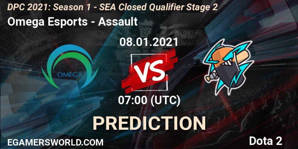 Omega Esports - Assault: прогноз. 08.01.2021 at 06:53, Dota 2, DPC 2021: Season 1 - SEA Closed Qualifier Stage 2