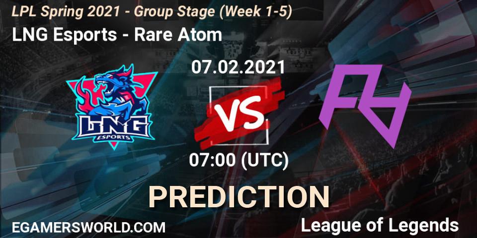 LNG Esports - Rare Atom: прогноз. 07.02.21, LoL, LPL Spring 2021 - Group Stage (Week 1-5)