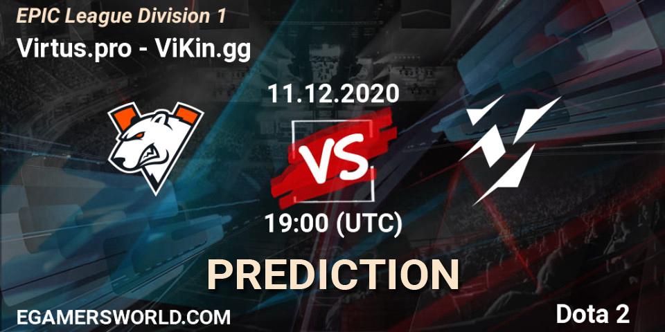 Virtus.pro - ViKin.gg: прогноз. 11.12.2020 at 19:12, Dota 2, EPIC League Division 1