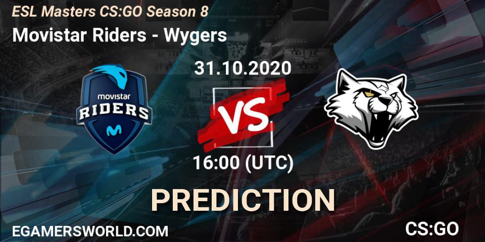 Movistar Riders - Wygers: прогноз. 31.10.2020 at 16:10, Counter-Strike (CS2), ESL Masters CS:GO Season 8