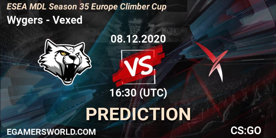 Wygers - Vexed: прогноз. 08.12.2020 at 16:30, Counter-Strike (CS2), ESEA MDL Season 35 Europe Climber Cup