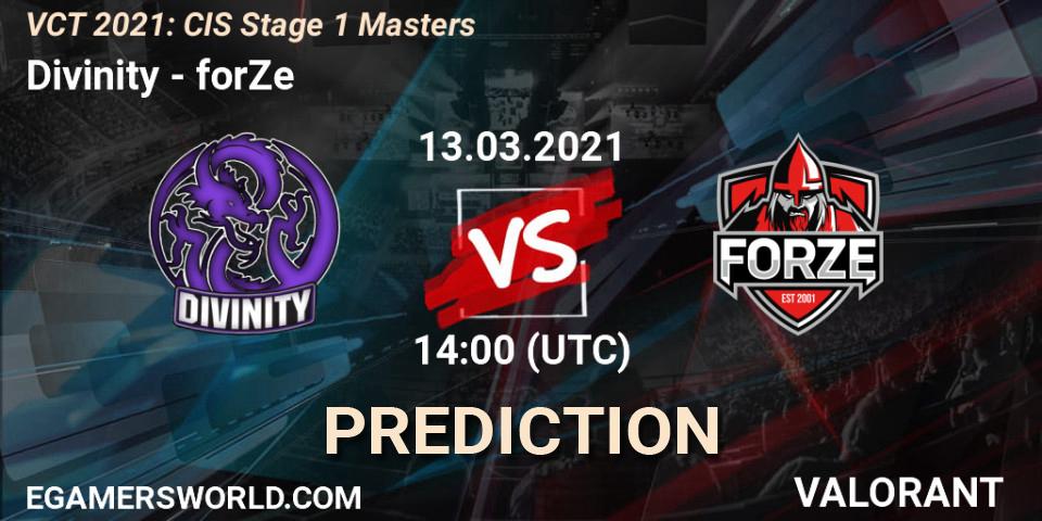 Divinity - forZe: прогноз. 13.03.21, VALORANT, VCT 2021: CIS Stage 1 Masters