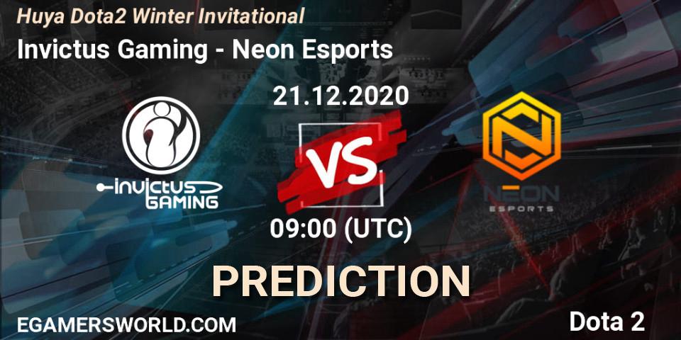 Invictus Gaming - Neon Esports: прогноз. 21.12.2020 at 09:24, Dota 2, Huya Dota2 Winter Invitational