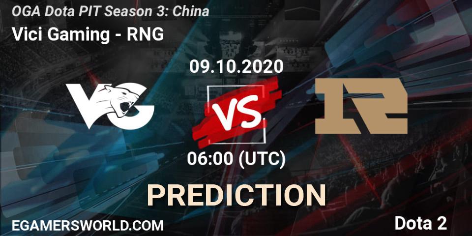 Vici Gaming - RNG: прогноз. 09.10.20, Dota 2, OGA Dota PIT Season 3: China