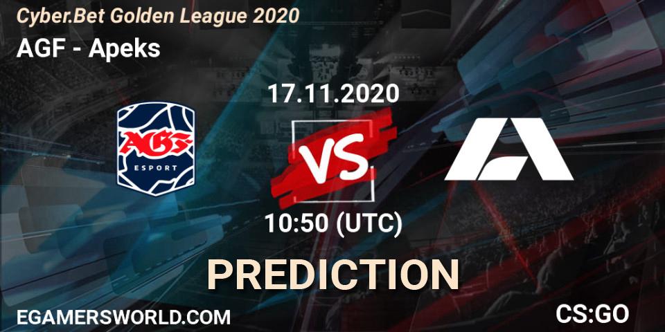 AGF - Apeks: прогноз. 17.11.2020 at 10:50, Counter-Strike (CS2), Cyber.Bet Golden League 2020