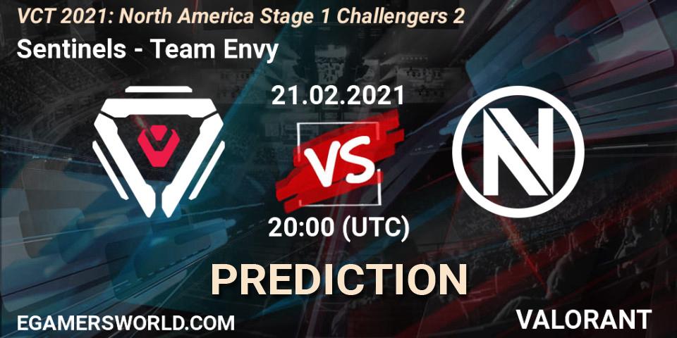 Sentinels - Team Envy: прогноз. 21.02.2021 at 20:00, VALORANT, VCT 2021: North America Stage 1 Challengers 2
