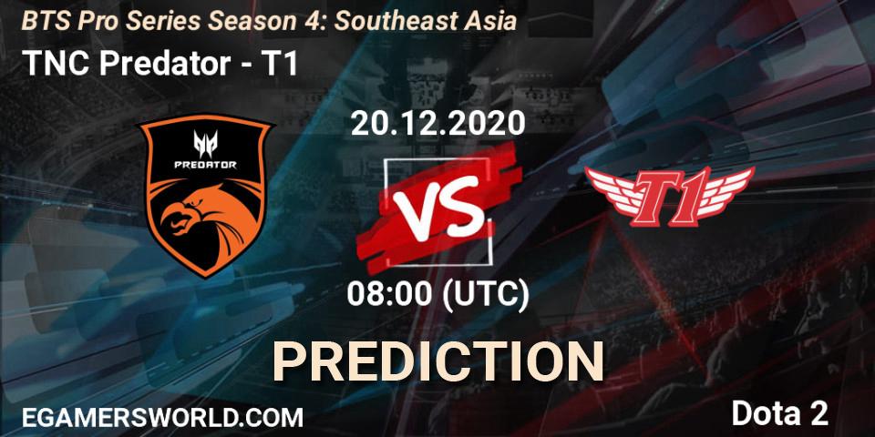 TNC Predator - T1: прогноз. 20.12.2020 at 08:03, Dota 2, BTS Pro Series Season 4: Southeast Asia