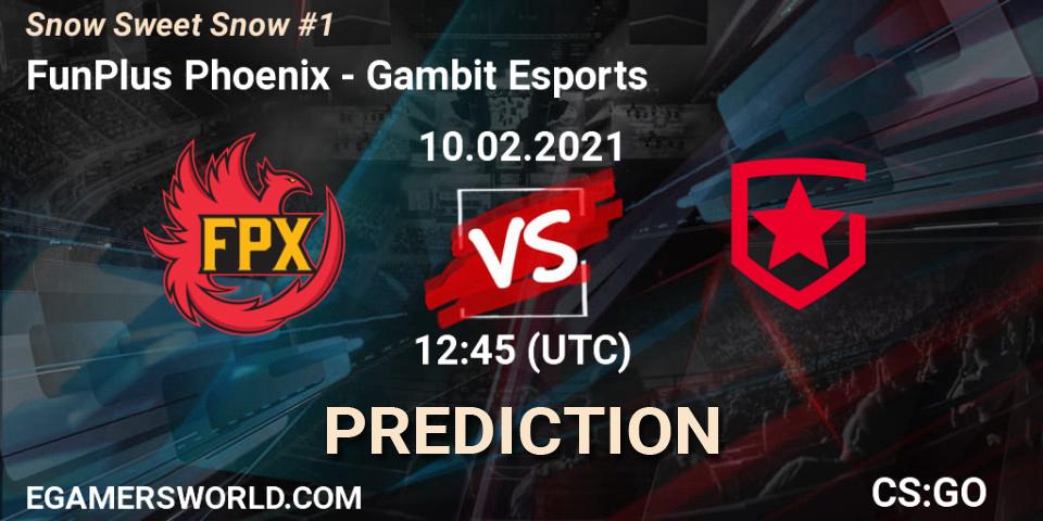 FunPlus Phoenix - Gambit Esports: прогноз. 10.02.2021 at 12:45, Counter-Strike (CS2), Snow Sweet Snow #1