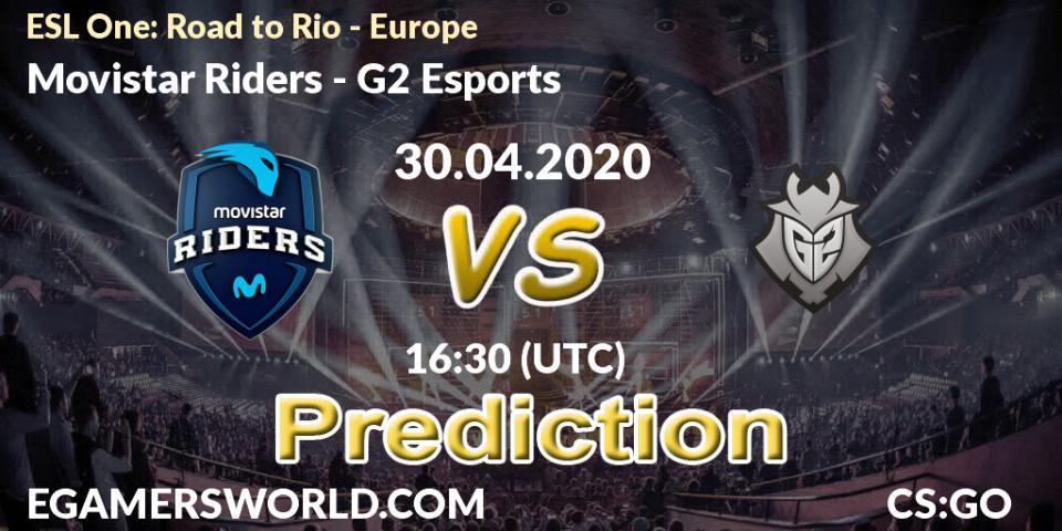 Movistar Riders - G2 Esports: прогноз. 30.04.2020 at 16:30, Counter-Strike (CS2), ESL One: Road to Rio - Europe