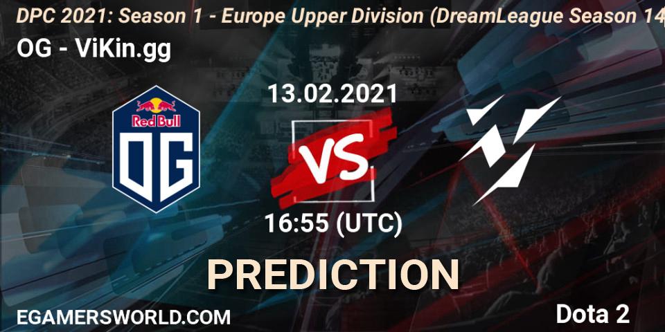 OG - ViKin.gg: прогноз. 13.02.2021 at 16:56, Dota 2, DPC 2021: Season 1 - Europe Upper Division (DreamLeague Season 14)