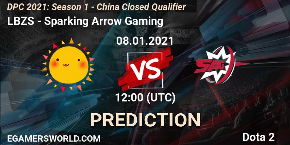 LBZS - Sparking Arrow Gaming: прогноз. 08.01.2021 at 10:05, Dota 2, DPC 2021: Season 1 - China Closed Qualifier