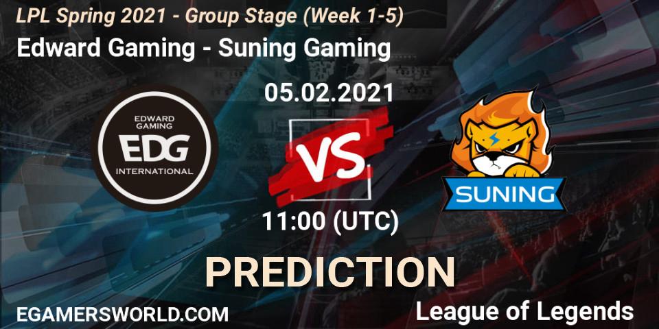 Edward Gaming - Suning Gaming: прогноз. 05.02.2021 at 11:24, LoL, LPL Spring 2021 - Group Stage (Week 1-5)
