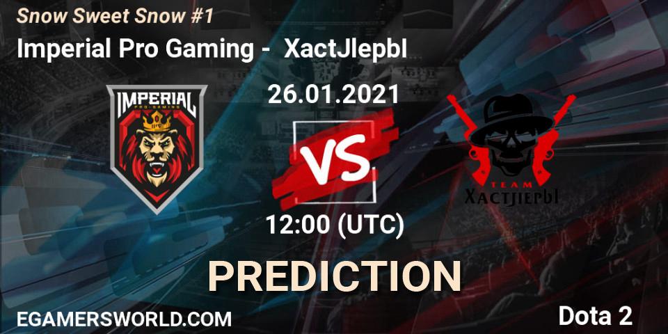 Imperial Pro Gaming - XactJlepbI: прогноз. 26.01.2021 at 11:58, Dota 2, Snow Sweet Snow #1