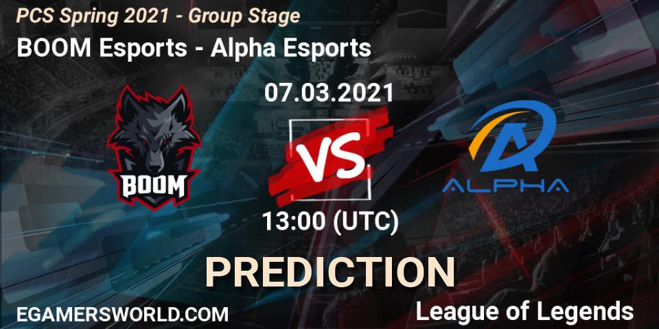 BOOM Esports - Alpha Esports: прогноз. 07.03.2021 at 13:00, LoL, PCS Spring 2021 - Group Stage