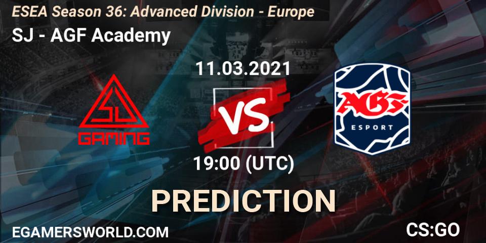 SJ - AGF Academy: прогноз. 11.03.2021 at 19:00, Counter-Strike (CS2), ESEA Season 36: Europe - Advanced Division