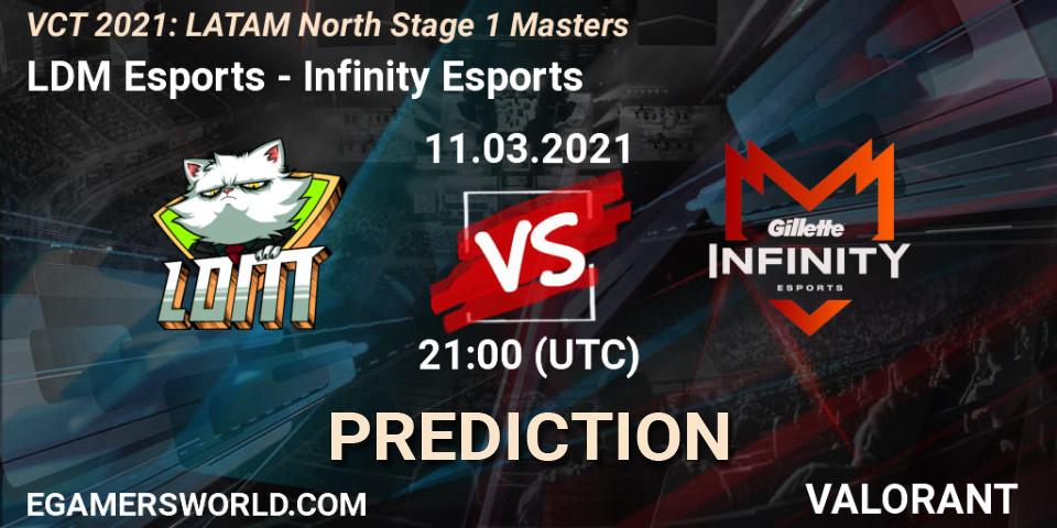 LDM Esports - Infinity Esports: прогноз. 11.03.2021 at 21:00, VALORANT, VCT 2021: LATAM North Stage 1 Masters