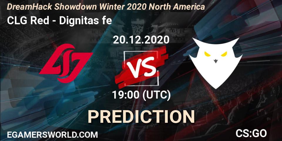 CLG Red - Dignitas fe: прогноз. 20.12.20, CS2 (CS:GO), DreamHack Showdown Winter 2020 North America