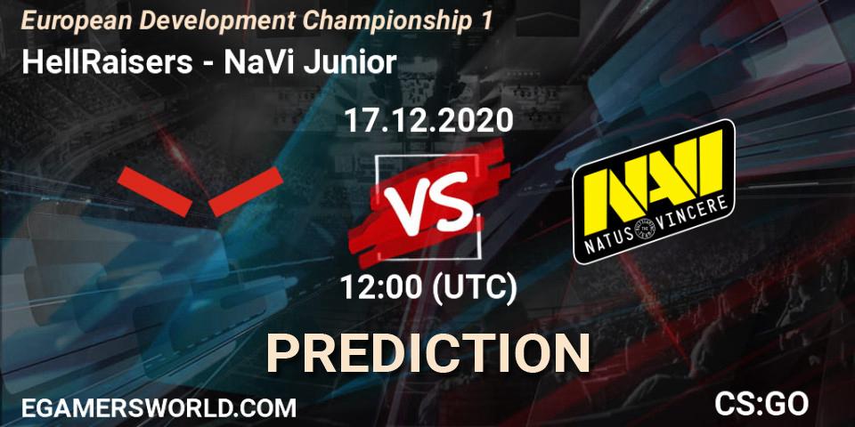 HellRaisers - NaVi Junior: прогноз. 17.12.2020 at 12:00, Counter-Strike (CS2), European Development Championship 1