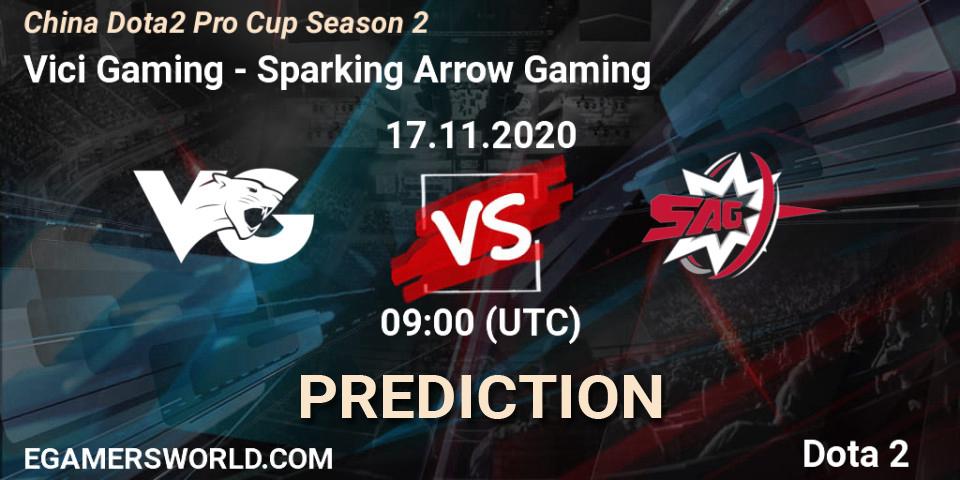 Vici Gaming - Sparking Arrow Gaming: прогноз. 17.11.2020 at 08:54, Dota 2, China Dota2 Pro Cup Season 2