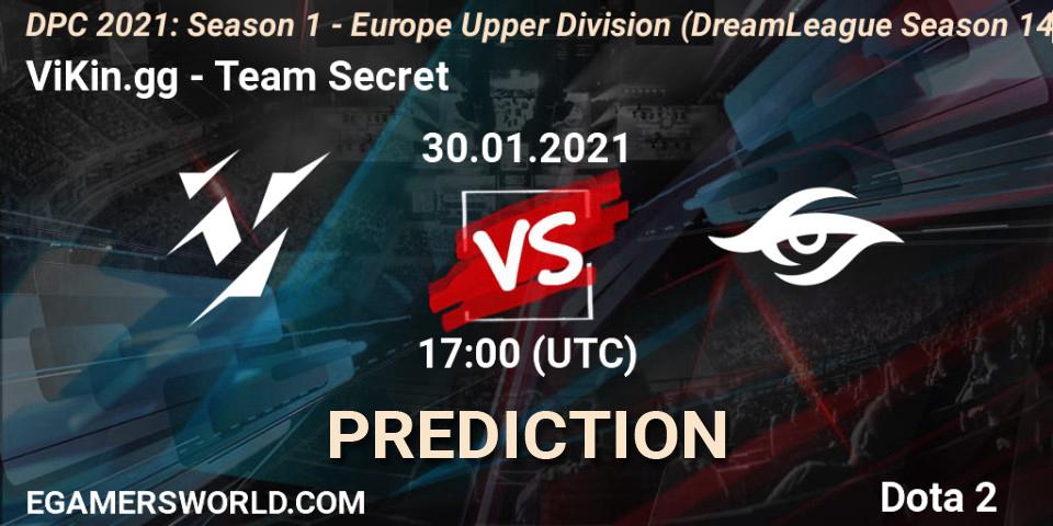 ViKin.gg - Team Secret: прогноз. 30.01.2021 at 16:55, Dota 2, DPC 2021: Season 1 - Europe Upper Division (DreamLeague Season 14)