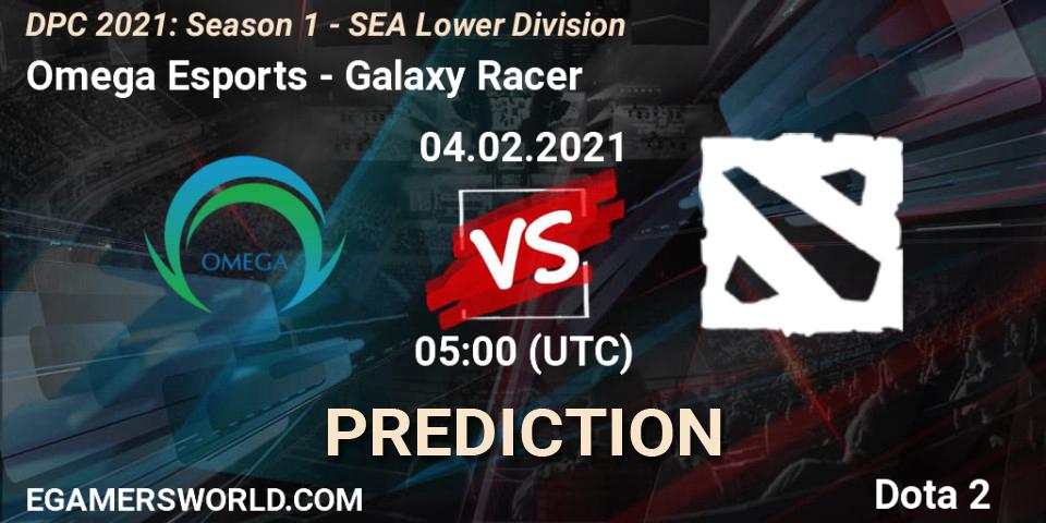Omega Esports - Galaxy Racer: прогноз. 04.02.2021 at 05:03, Dota 2, DPC 2021: Season 1 - SEA Lower Division