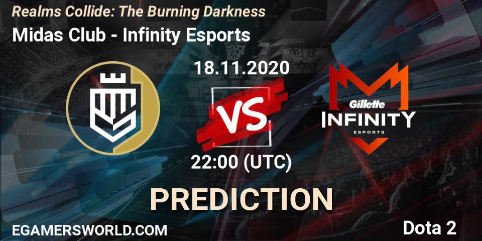 Midas Club - Infinity Esports: прогноз. 18.11.20, Dota 2, Realms Collide: The Burning Darkness