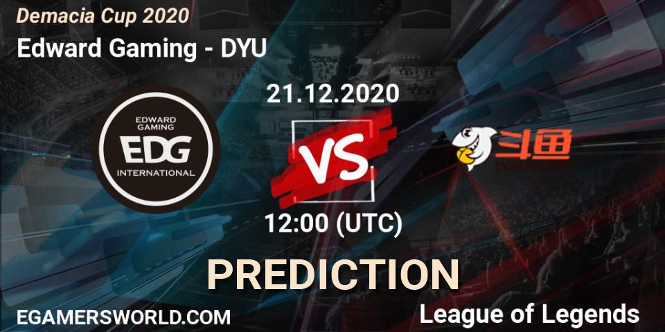 Edward Gaming - DYU: прогноз. 21.12.2020 at 12:00, LoL, Demacia Cup 2020
