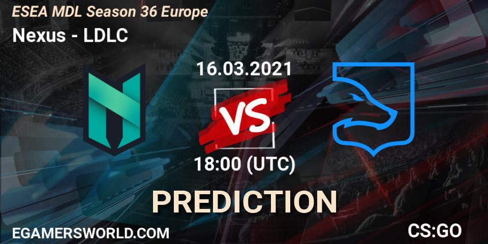 Nexus - LDLC: прогноз. 16.03.21, CS2 (CS:GO), MDL ESEA Season 36: Europe - Premier division