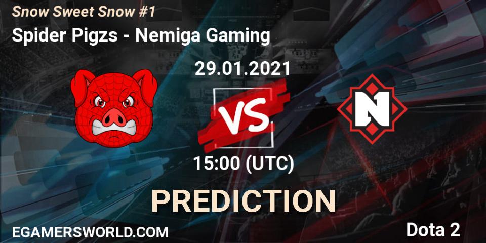 Spider Pigzs - Nemiga Gaming: прогноз. 29.01.2021 at 14:59, Dota 2, Snow Sweet Snow #1