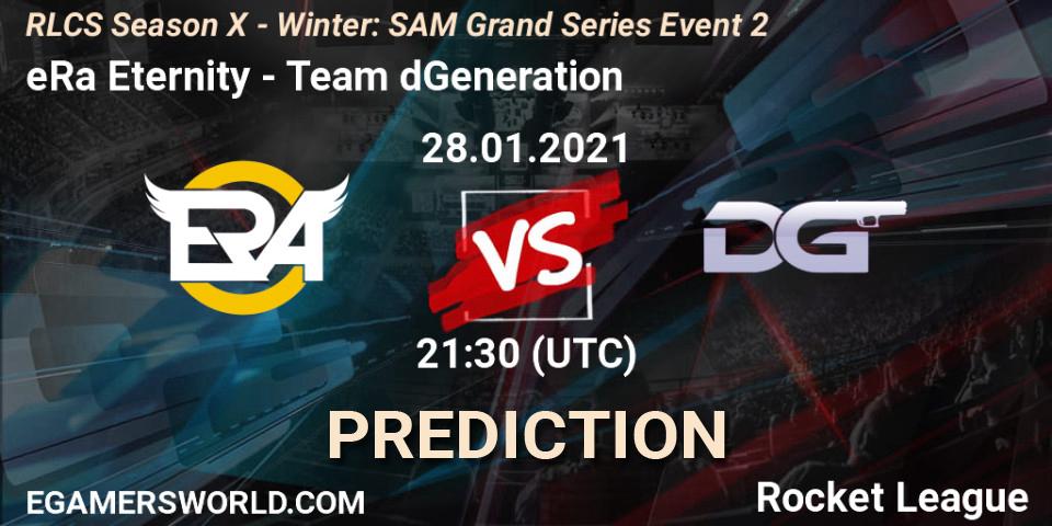 eRa Eternity - Team dGeneration: прогноз. 28.01.2021 at 21:30, Rocket League, RLCS Season X - Winter: SAM Grand Series Event 2