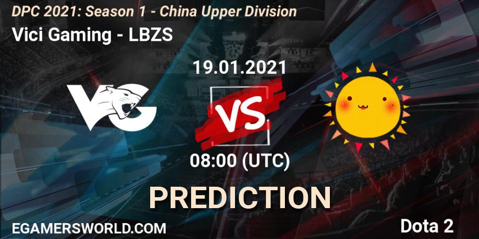 Vici Gaming - LBZS: прогноз. 19.01.2021 at 08:31, Dota 2, DPC 2021: Season 1 - China Upper Division