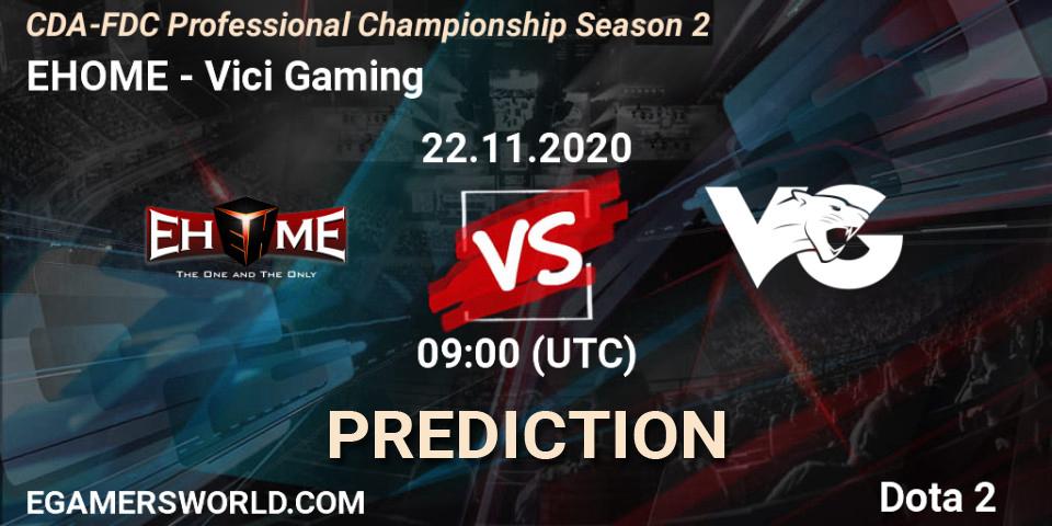 EHOME - Vici Gaming: прогноз. 22.11.20, Dota 2, CDA-FDC Professional Championship Season 2